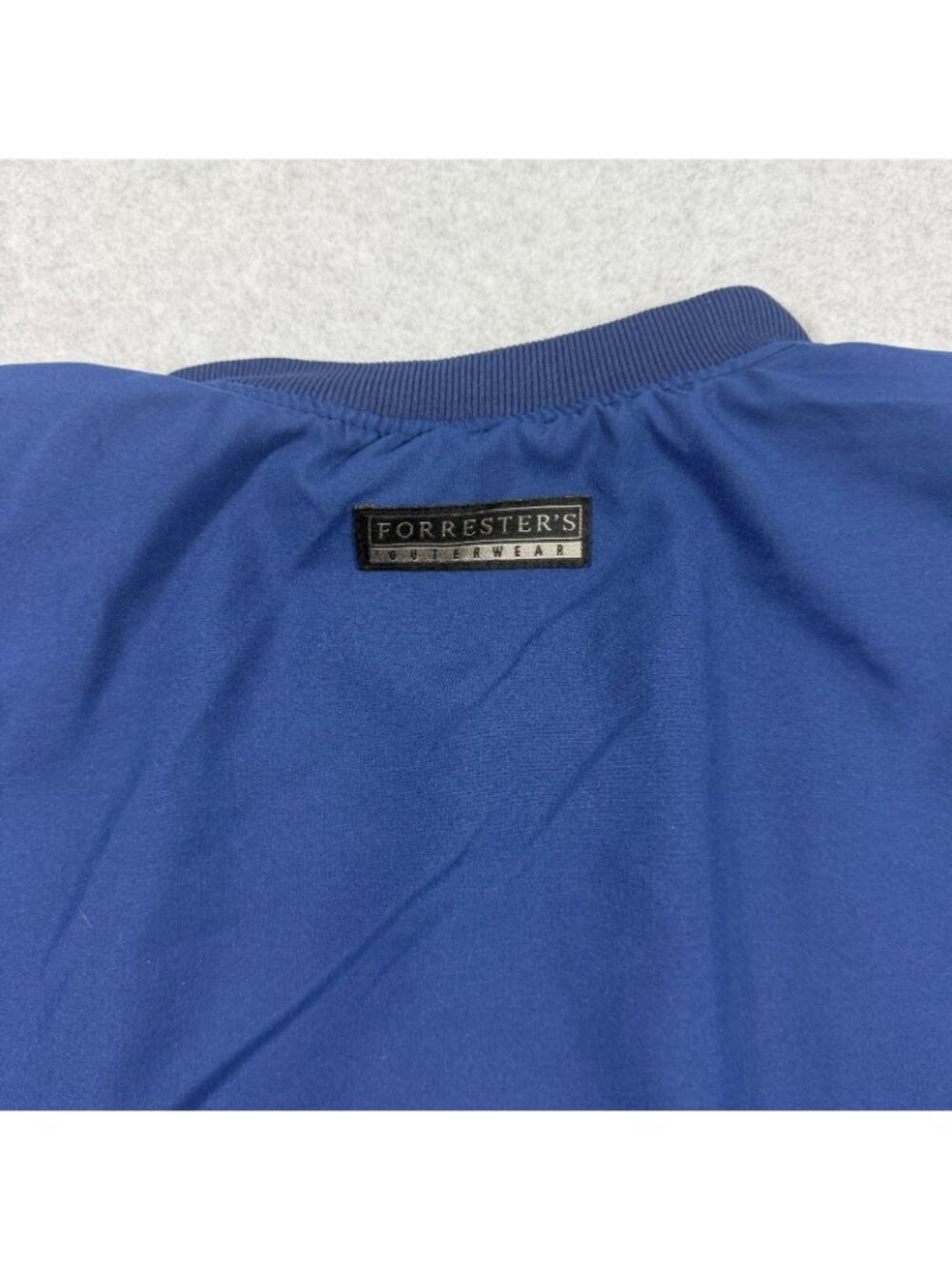 Forrester’s English Turn V-Neck Pullover Windbreaker Jacket Blue Mens M - Picture 5 of 9